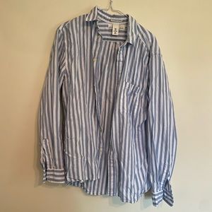 Men’s Striped Button Up